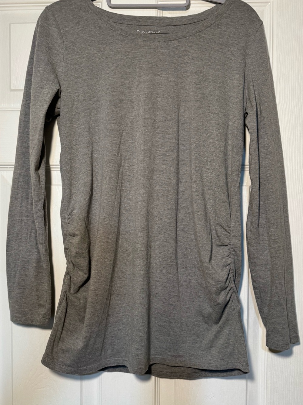BumpStart Heather Gray Crewneck Top